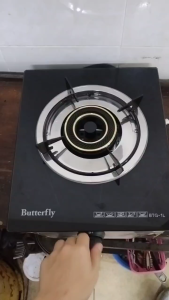 Butterfly Single Glass Gas Stove 3.2KW BTG-1L