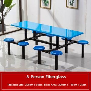 Stainless Steel Canteen Dining Table and Chairs