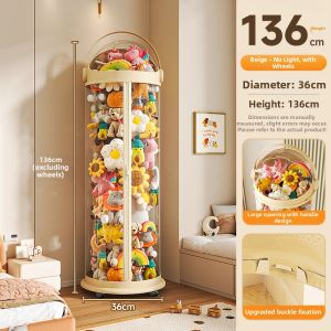 MMZECE | Transparent High-capacity Aesthetic Zipper Toy Storage Bucket