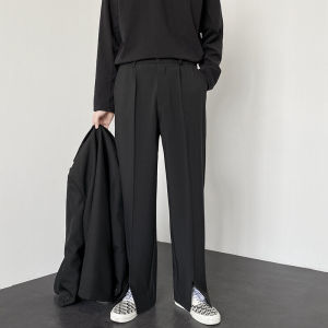 Loose Straight Leg Mens Casual Pants High Street Style Fashionable Versatile Drapey Wide Leg Long Trousers for Teens And Adults