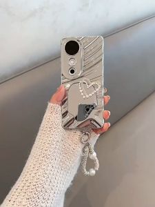 Vivo V40 5G Case Vivo V40 Pro Luxury Water Ripple Mirror Phone Case Plating Shockproof Protective Back Cover