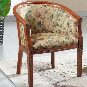 Solid Wood Leisure Armchair for Seniors