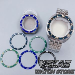 41mm NH35 Watch Case Stainless Case Aluminum Bezel Insert Sapphire Glass Fit NH35 ETA2824 PT5000 Movement Watch Mod Parts