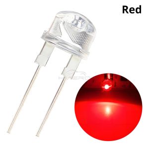 50/500PCS 8mm Straw Hat 0.5W White Warm Red Yellow Blue Green Emitting Diode LED Wide Angle Ultra Bright Bulbs Light Lamp Diodes
