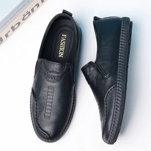 Leather Shoes Casual Business Formal Spring Autumn Wear Resistant Work Interview Mens Shoes Comfortable Breathable Oxford