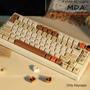 Fynmi cổ điển Tem Bưu Chính ISO/ANSI 147 phím MDA/xda hồ sơ PBT nhuộm thăng hoa Keycaps cho 61/68/71/75/87/98/104 Bộ phím Bàn phím