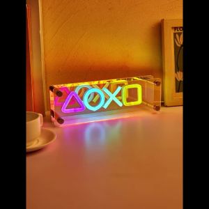 1pc New Trend XOXO LED Infinity Mirror Light Wall Mounted& Table Mounted USB Powered Birthday Gift Party Decor Room Decor Light