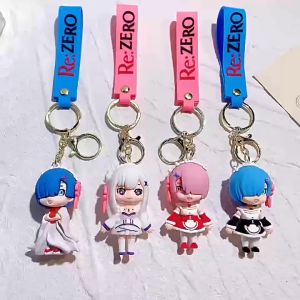 Set Gantungan Kunci Motif Gadis Gantungan Kunci Mobil Motor KeyChain Liontin Tas Hadiah Pasangan