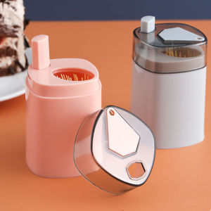 Amoki Creative Automatic Toothpick Holder Container Household Toothpick Box Table Toothpick Storage Box