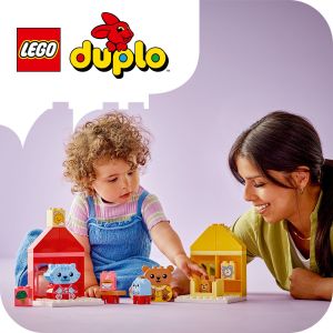LEGO DUPLO My First 10414 Daily Routines: Eating & Bedtime Building Set Toys (28 Pieces) Mainan Susunan Balok (15 Tahun+)