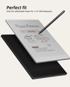 Case for ReMarkable Paper Pro 11.8-inch 2024 Tablet Slim Book Folio Protective Cover with Pen Clasp Auto Sleep/Wake