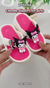 EVA Wedges Slippers For kids Gril Fashion Thick Bottom Flip-Flops Non-slip Comfortable Sandals DS0027