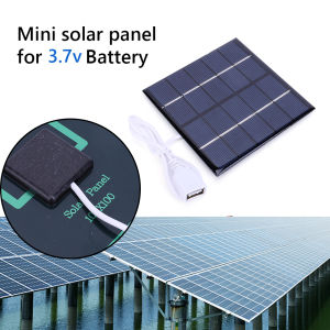 5W Solar Panel Charger Lightweight Polycrystalline Solar Portable Charging Panel Courtyard Lighting DIY Charger Supplies