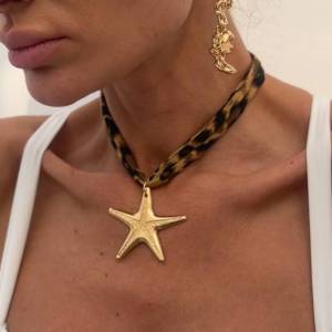 PuRui 7 Style Trend Creative Multilayer Velvet Chain Necklace Ethnic Vintage Conch Starfish Heart Pendant Necklace Charm Jewelry