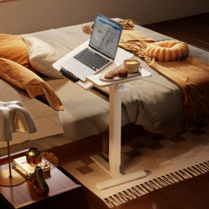 North Arc Mobile Bedside Computer Desk Notebook Lazy Table Height Adjustable Wheel Inclined Modern Simple Style K141