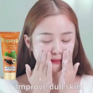 Papaya Face Wash Pembersih Wajah Brightening AntI 100g Papaya Face Wash Brightening Anti Acne Komedo Mencerahkan warna kulit Kontrol Minyak Melembabkan Ringan Dan Tidak Mengiritasi Pori-pori Bersih Dalam Sabun Cuci Muka Skin Care