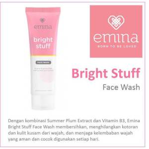 Emina Bright Stuff Face Wash 100ml / sabun wajah