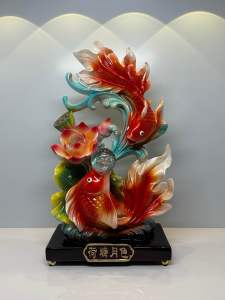 Tượng Cá Chép Song Ngư Nhả Ngọc Tượng Decor Trang Trí Nhà Cửa Quà Tặng Tân Gia Khai Trương Sinh Nhật ý Nghĩa