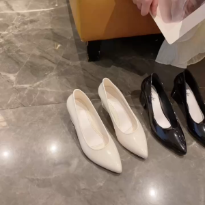 Marche New Casual Pointed 2inch Block Heels Glossy Finish Stylish & Comfortable for Womens Footwear