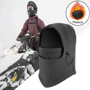 Warm Winter Cap Windproof Thicken Balaclava Hat Plush Fleece Adjustable Scarves Hats Multi-Functional Outdoor Cycling Caps