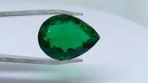 Natural Brazil Green Tourmaline 11.50 Cts. Pear Cut Eye Clean Loose Gemstone