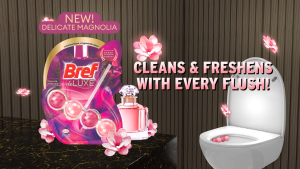 [Carton Deal] 6 x Bref Deluxe Automatic Toilet Bowl Cleaner - Delicate Magnolia