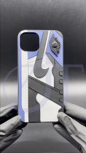 Case Iphone 3D Softcase Casing Timbul J0- rdan Warna Biru 11 12 13 14 Pro Max 7Plus XR X XS MAX 7 8 Plus Silicone Anti Crack Pattern