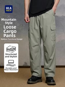HLA | Tough Durable Straight Fit Workwear Trousers for Men Spring and Summer New Design Paratrooper Climbing Pants