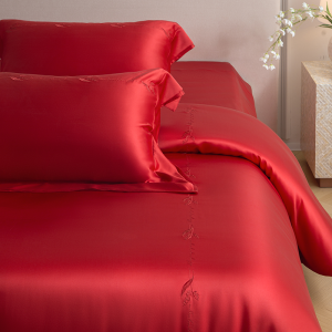 YINSANG | Embroidered 100% Mulberry Silk Four-piece Bedding Set 22 Momme