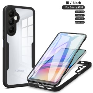 360° Shockproof Phone Case for Samsung Galaxy S23 FE 5G Built-in Screen Protector Transparent Back Anti-Drop Bumper Cover