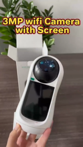 V380 Q23 3MP Indoor Home Two Way Video call camera HD Screen Wireless CCTV Camera WIFI Connection