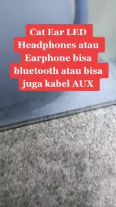 HGM-005 Headphones Model Telinga Kucing dengan Lampu Bass & Suara Jernih