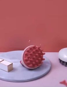 Lược gội đầu Silicon lược massage da đầu lược gội đầu dưỡng sinh mềm mại nhỏ gọn tạo bọt tiện lợi - Happy Home 4U