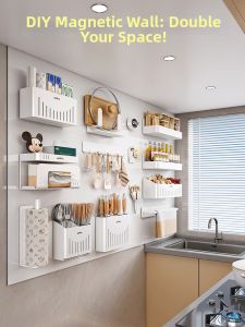  Auzzo|Magnetic Wall Organizer Storage Panel