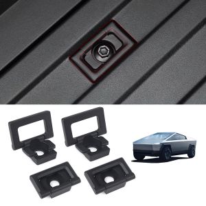 CNSPEED New 4PCS D-Ring Black Zinc Alloy 4-Pack For Tesla Cybertruck 2023 2024 2025 Truck Bed Hooks Cargo Tie Down Anchors