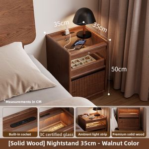 DONGMU | Luxurious Nightstand with Socket