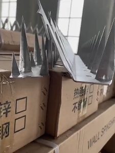 Medium Size Galvanized Steel Anti‑Climb Wall Spike Security Fence Anti‑Theft Sharp Spikes for Wall Top Protection