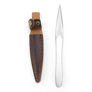 1PC Stainless Steel Tea Knife Kung Fu Tea Tool Tea Needle Tea Opening Accessories with Leather Case Household Goods