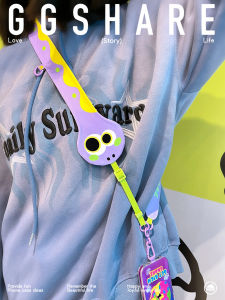 สร้อยคอโทรศัพท์แบบสะพายข้างปรับได้พร้อมสายสะพายไหล่สำหรับเครื่องมือมือถือสัตว์น่ารักสีทองและสีดำจาก Crayfish Original Creative Snake