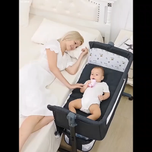 1 Year Warranty Portable Baby Crib foldable baby Cot Newborn Multifunctional Cradle Baby Bed with Mosquito net