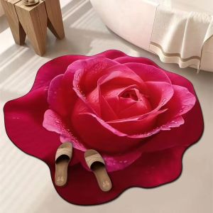 Thảm Phòng Tắm Dạng Bột Silicat 3D Hình Dạng Khác Biệt Thảm Chống Trượt Cho Gian Bếp Và Cửa Phòng Tắm Thảm Phòng Tắm Hình Chữ Nhật