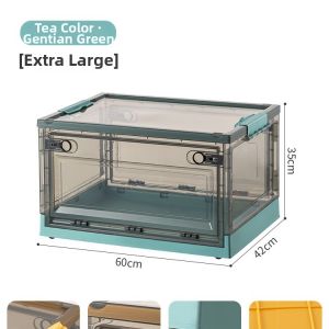Folding Large Capacity Wheeled Plastic Storage Box