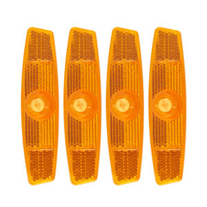 4pcs MTB Bicycle Reflective Spoke Clips for Wheel Rim Visibility and Night Cycling Safety
