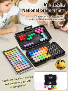 Intellectual Training Game Table Focus Training Education Five Color Spikes Magic Beads Puzzle