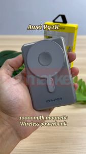 Awei P92K 10000mAh Powerbank 5-in-1 Multifuntional Power Bank with Stand 20W Fast Charging Power Bank Magnetic Wireless Pawer Bank Awei Powerbank