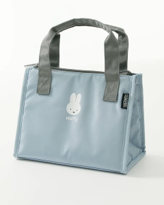 Thermos x Miffy Insulated Lunch Bag 2L/4L/7L | Limited Edition Thermal Cooler Tote | Keeps Food Cold Up to 6 Hours | Charcoal Gray / Light Blue | Japan Import