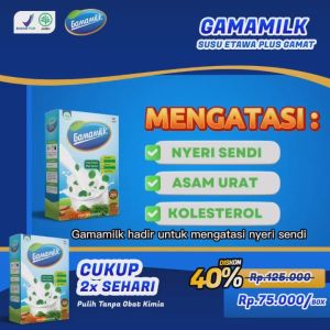 GAMAMILK Original Susu Etawa Membantu meredakan Nyeri Sendi dan Tulang BPOM dan HALAL