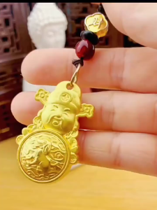 已开光 招财 新款十二生肖日进斗金转转百福钱袋子旋转福袋汽车钥匙扣挂饰挂件礼物 Fortune New 12 Zodiac Sun Jindu Gold Turn Momfuku Money Bag Turn Fuku Bag Car Key Chain Hanging Decoration Pendant Gift