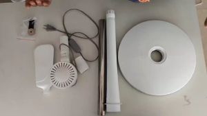 5 Blades Electric Stand Fan: 15W Energy Saving & Adjustable Height