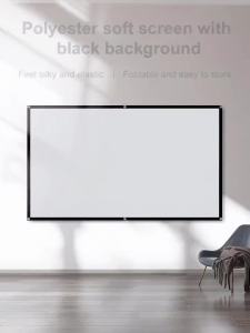 LEJIADA | LEJIADA Portable Black Background Milk Silk Projection Screen No Crease Its Effect Is Equivalent to a 60–150 Inch White Wall